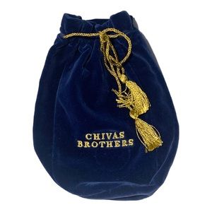 Chivas Brothers Royal Salute Blue Liquor Bottle Velvet Bag With Tassel